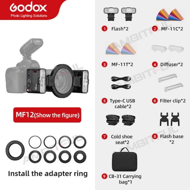 Godox MF12 macro flash